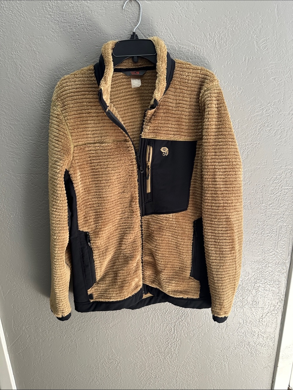 Mountain Hardwear Tan and Black Sherpa Jacket
